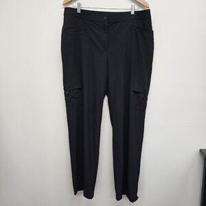 Chicos Zenergy Cargo Pants Lightweight Athleisure Weekend Comfort Size Large 14